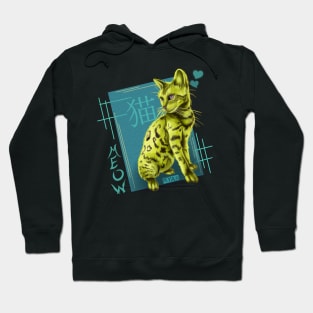 Fluorescent Cat Hoodie